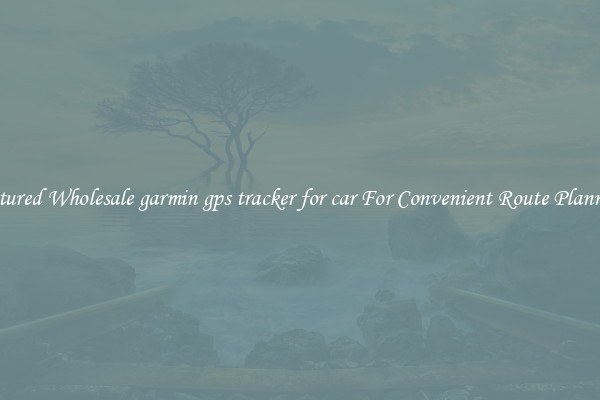 Featured Wholesale garmin gps tracker for car For Convenient Route Planning 