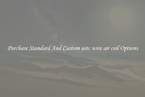 Purchase Standard And Custom ustc wire air coil Options