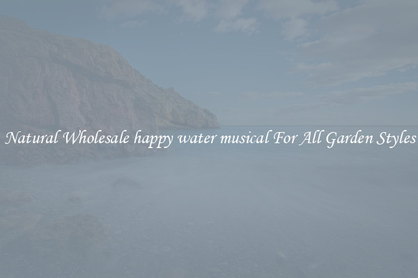 Natural Wholesale happy water musical For All Garden Styles
