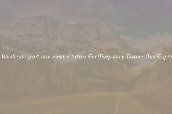 Buy Wholesale sport race number tattoo For Temporary Tattoos And Expression