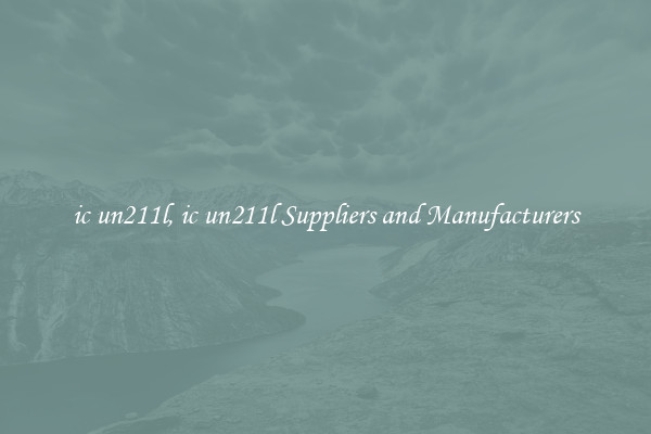 ic un211l, ic un211l Suppliers and Manufacturers