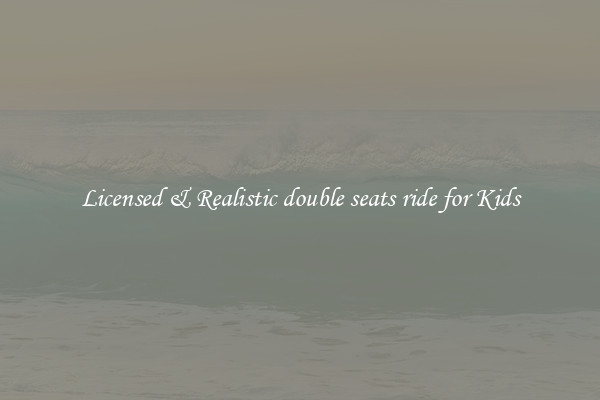Licensed & Realistic double seats ride for Kids