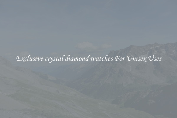 Exclusive crystal diamond watches For Unisex Uses