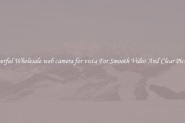 Powerful Wholesale web camera for vista For Smooth Video And Clear Pictures