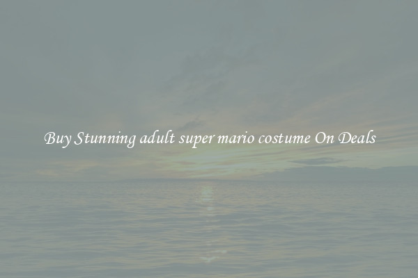 Buy Stunning adult super mario costume On Deals
