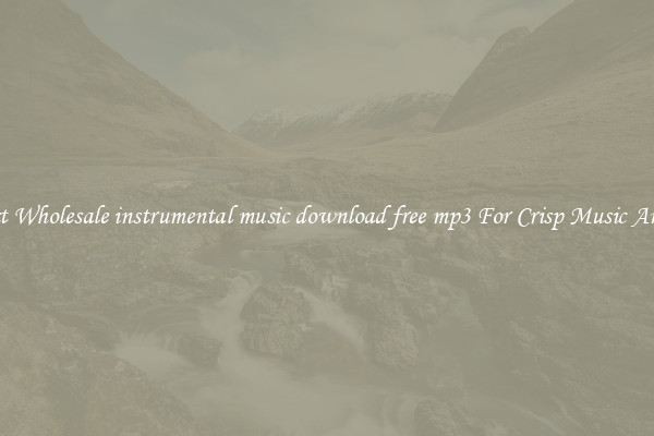 Compact Wholesale instrumental music download free mp3 For Crisp Music Anywhere