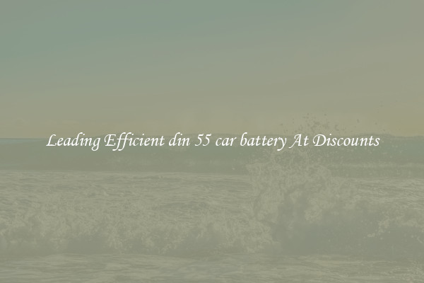 Leading Efficient din 55 car battery At Discounts